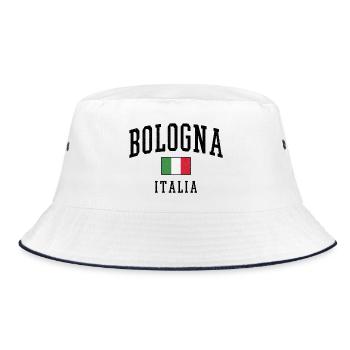 Bologne - Italie Drapeau - Bob - blanc/marine - Devant