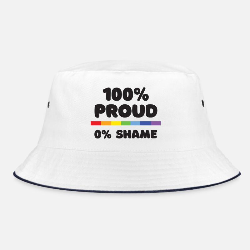 Pride Month - 100% stolz. 0% Scham Bucket Hat