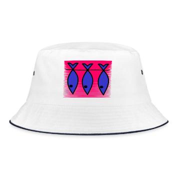 RETIREMENT. HAPPY RETIREMENT. HAPPY RETIREMENT - Bucket Hat - white/navy - Front