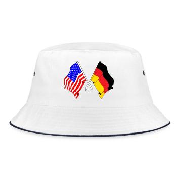Drapeau des États-Unis et drapeau de l’Allemagne - Bob - blanc/marine - Devant