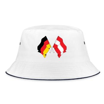 Drapeau de l’Allemagne et drapeau de l’Autriche - Bob - blanc/marine - Devant