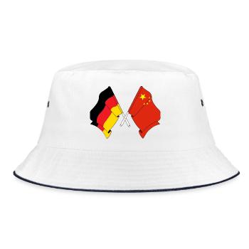 Drapeau de l’Allemagne et drapeau de la Chine - Bob - blanc/marine - Devant