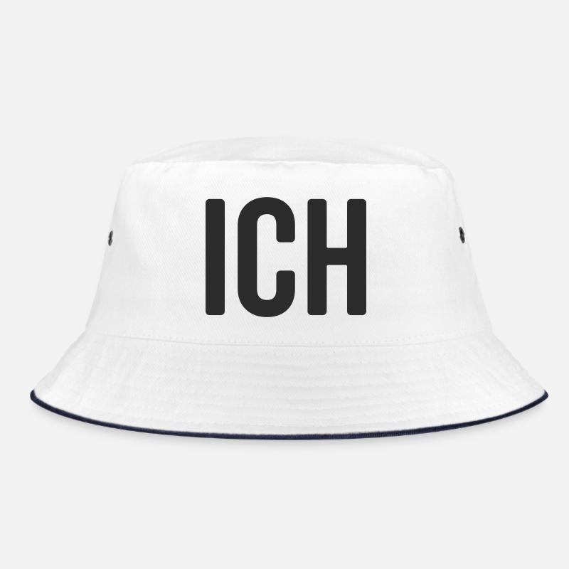 Ich Statement Design Bucket Hat