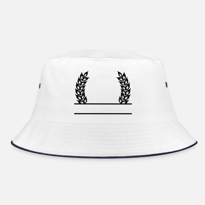Grain Wreath Name Banner Bucket Hat