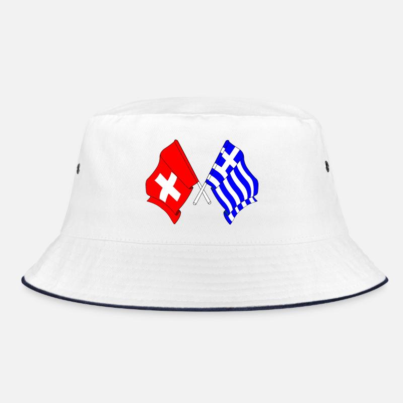 Drapeau de la Suisse et drapeau de la Grèce Bob