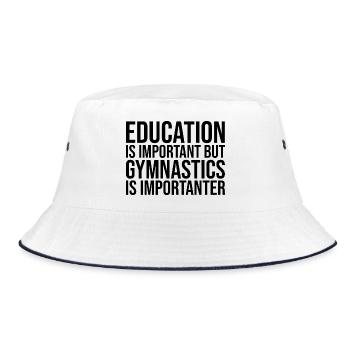 Gymnastics Gymnastics Gymnastics - Bucket Hat - white/navy - Front