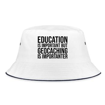Geocache Geocache Geocache - Bucket Hat - white/navy - Front