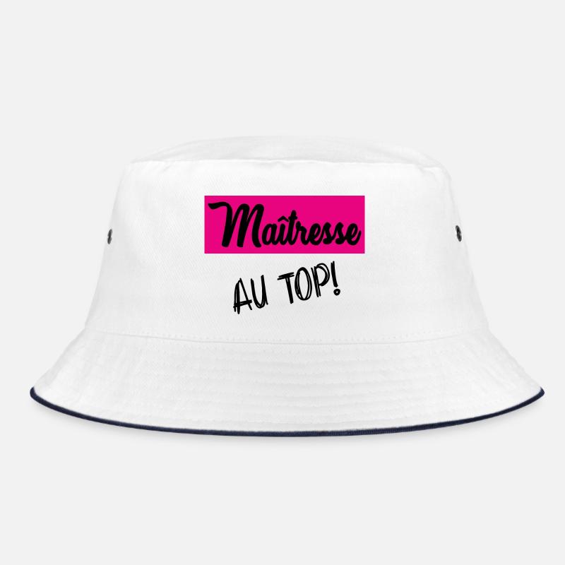 MERCI MAÎTRESSE - Bob - blanc/marine