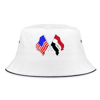 Drapeau des États-Unis et drapeau de l’Irak - Bob - blanc/marine - Devant