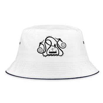Sea serpents - Bucket Hat - Weiß/Navy - Vorne