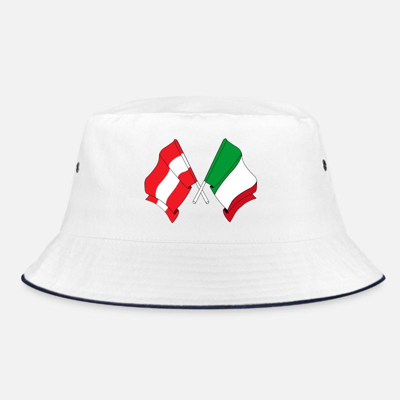 Drapeau Autriche, drapeau Italie Bob