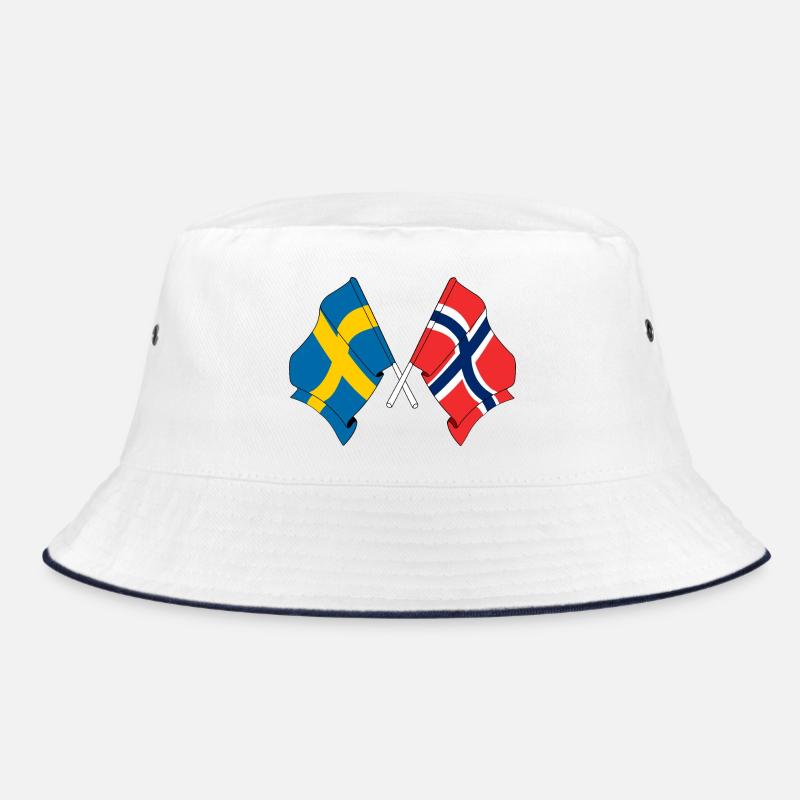 Flag Sweden, flag Norway Bucket Hat