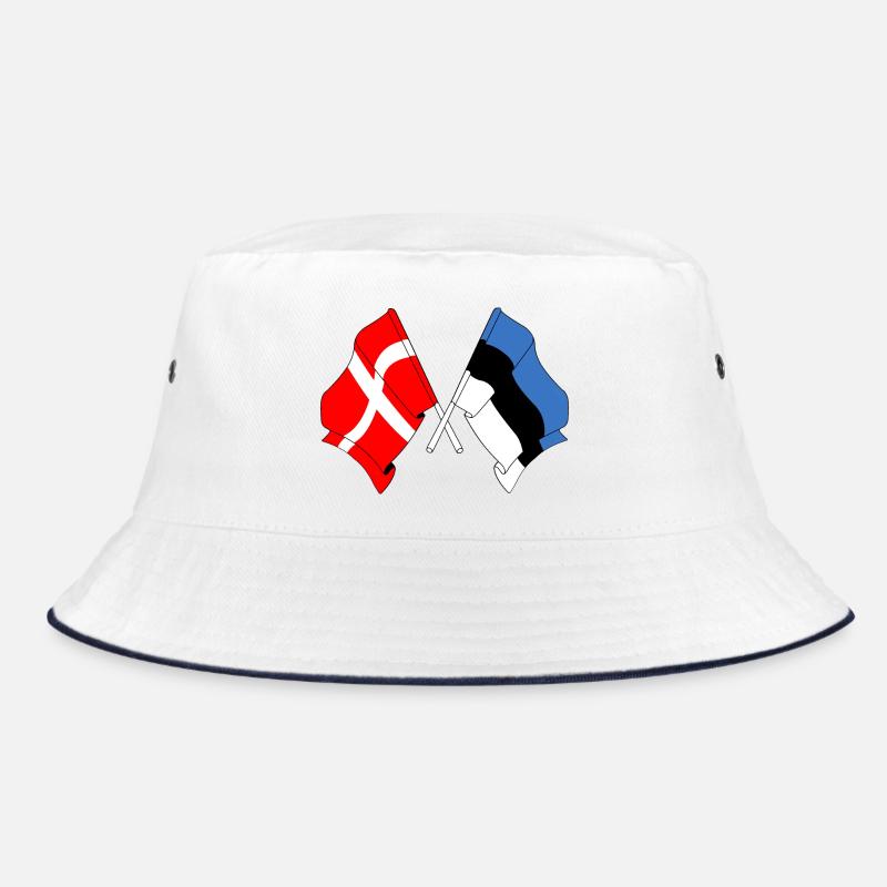 Flag Denmark flag Estonia Bucket Hat