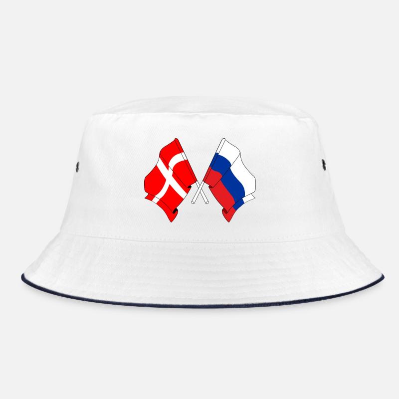 Drapeau Danemark, drapeau Russie Bob