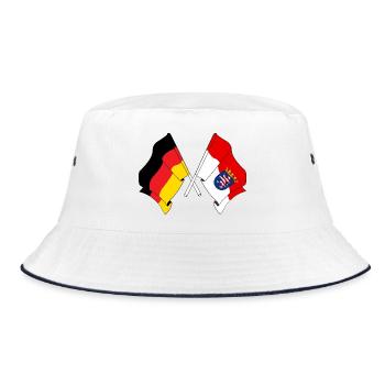 Drapeau Allemagne, Hesse - Bob - blanc/marine - Devant