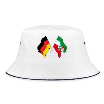 Drapeau Allemagne, Rhénanie-du-Nord-Westphalie - Bob - blanc/marine - Devant