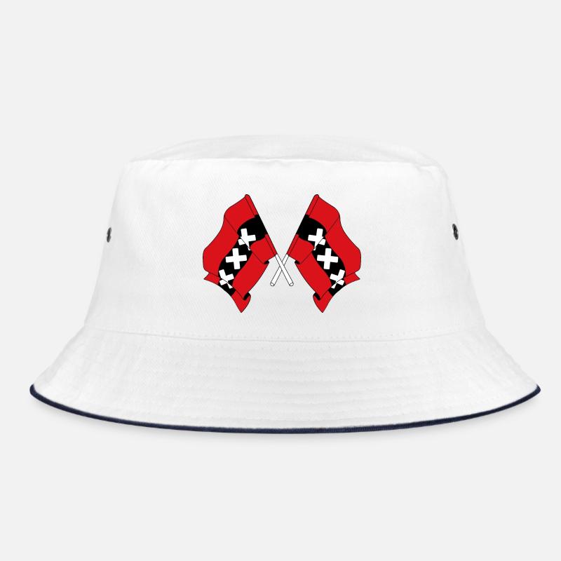 Deux drapeaux Amsterdam Pays-Bas Bob