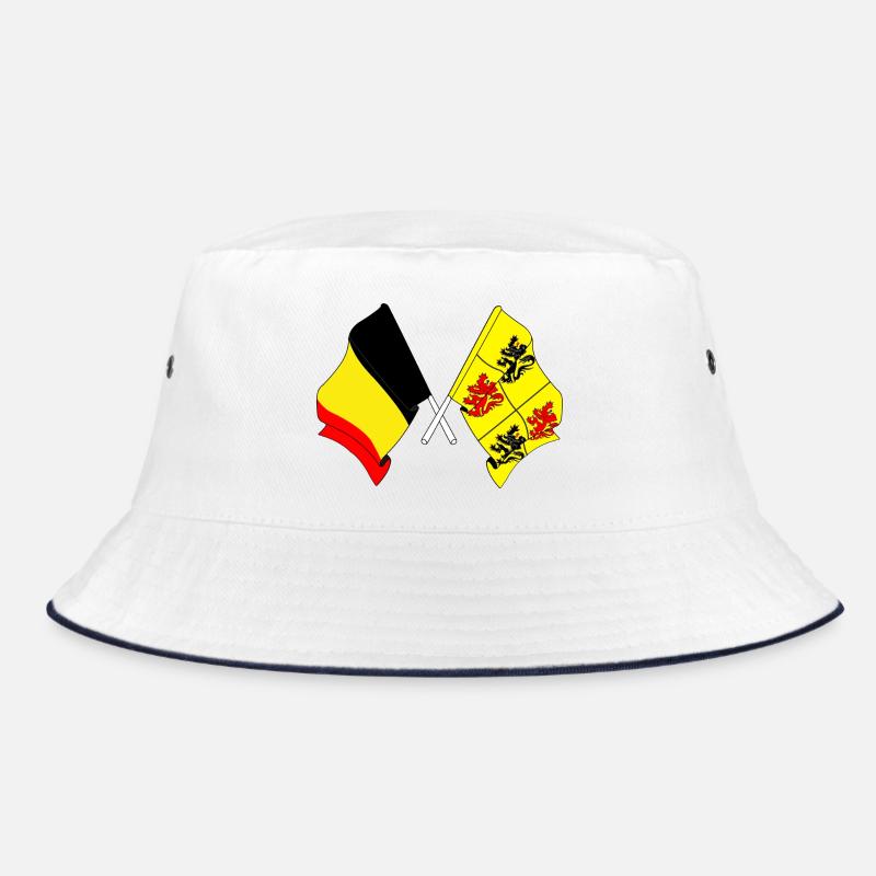 Drapeau Belgique et drapeau Hainaut Bob