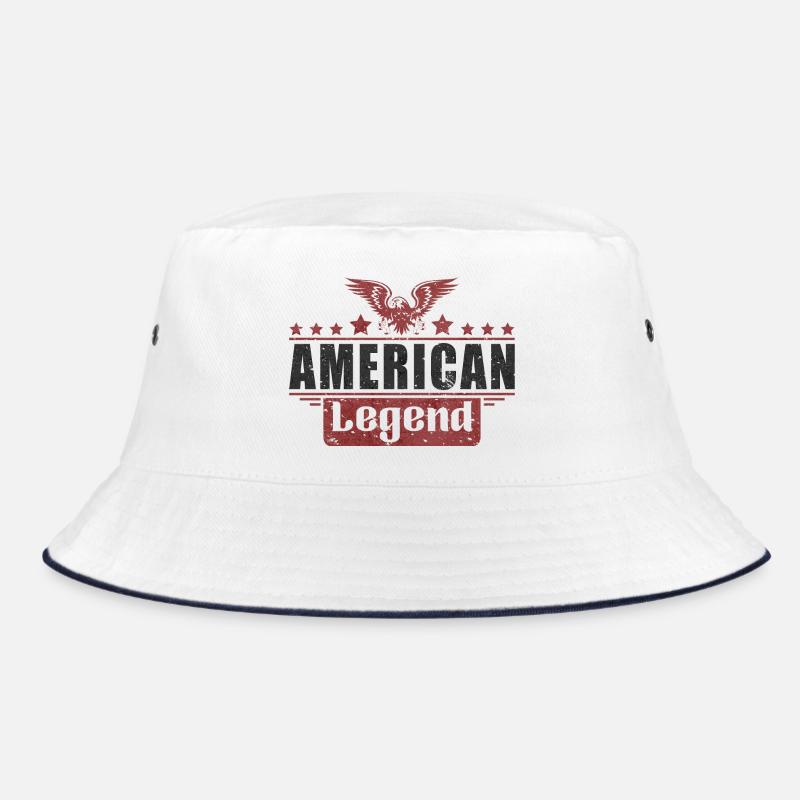 American Legend - Bucket Hat - white/navy
