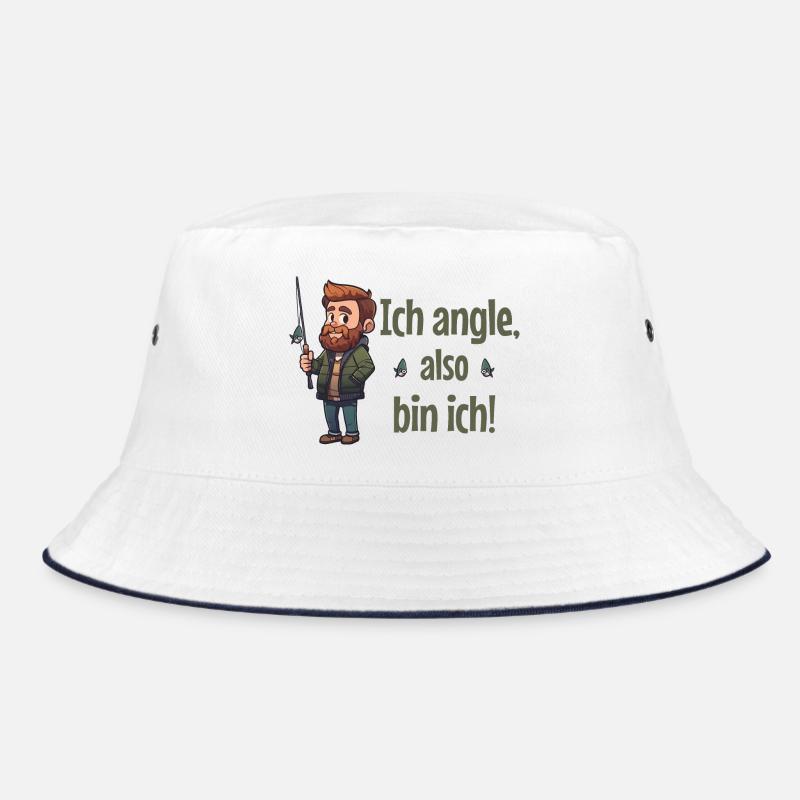 Ich angle, also bin ich! - Angler Bucket Hat