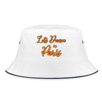 Dance party in Paris - Bucket Hat - white/navy - Front