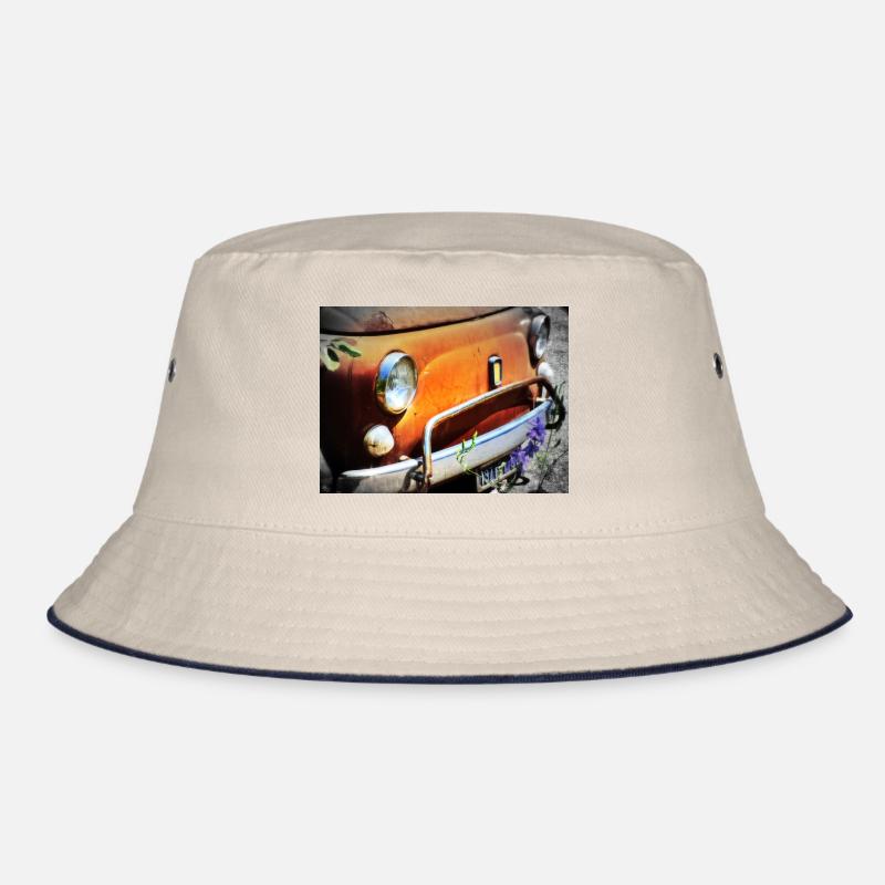 Rostiges Oldtimer Front Design Bucket Hat
