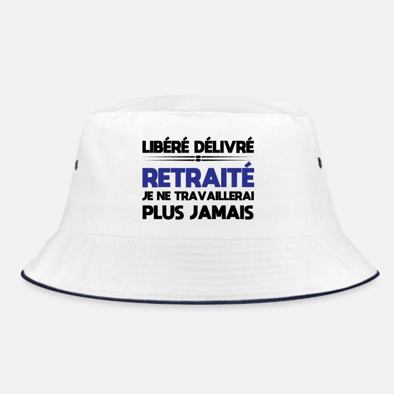 Released Released Retired - Retirement Humor T-Shirt Bucket Hat