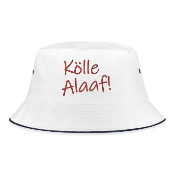Kölle Alaaf! - Bucket Hat - Weiß/Navy - Vorne