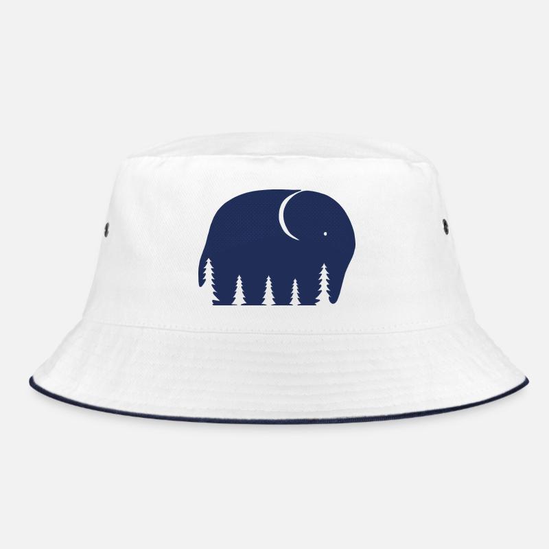 An elephant or a forest in this Fun Optical Illusi Bucket Hat