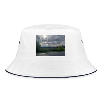 Evening Mood South Germany - Bucket Hat - white/navy - Front