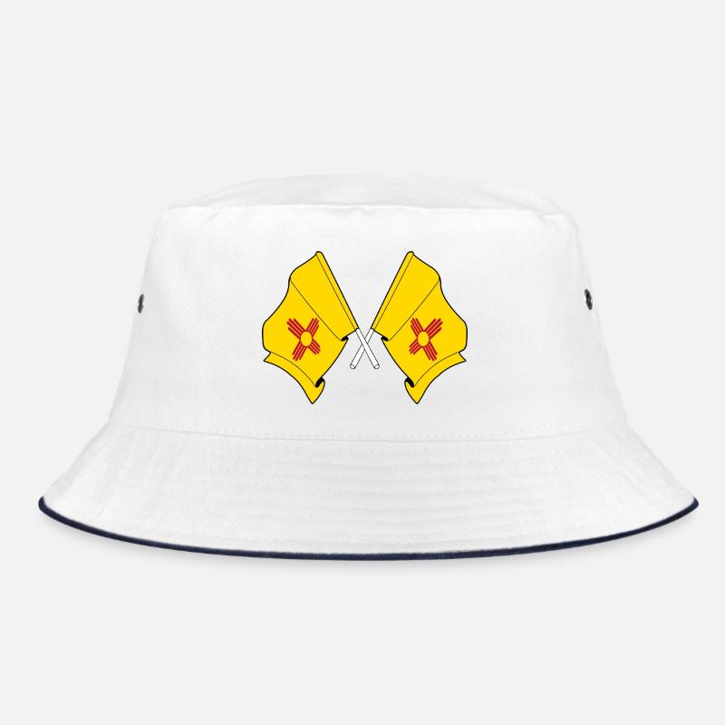 Zwei Flaggen durchquerten New Mexico Bucket Hat