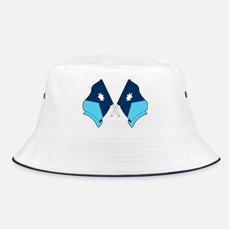 Two Flags Crossed Minnesota Bucket Hat