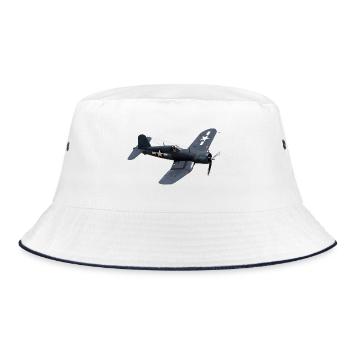 F4U Corsair - Bucket Hat - white/navy - Front