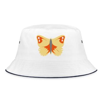 Beau papillon (illustration vectorielle) - Bob - blanc/marine - Devant