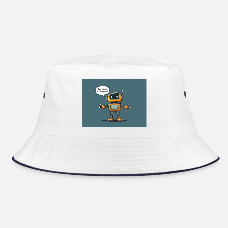 Niedlicher Roboter mit Retro-Charme Bucket Hat