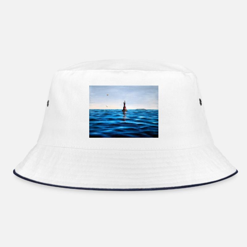 Leuchtturm über der ruhigen blauen Adria Kroatien Bucket Hat