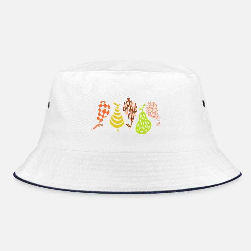 Artistic fruit motifs on clothes Bucket Hat