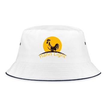 Hahn Light - Bucket Hat - Weiß/Navy - Vorne