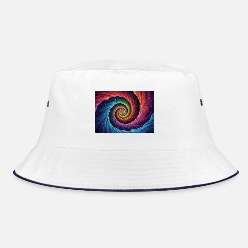 Colorful Galactic Vortex Bucket Hat