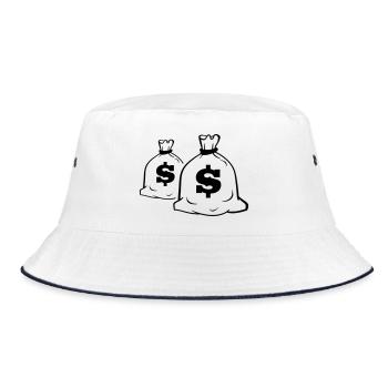 Crew - Bucket Hat - Weiß/Navy - Vorne