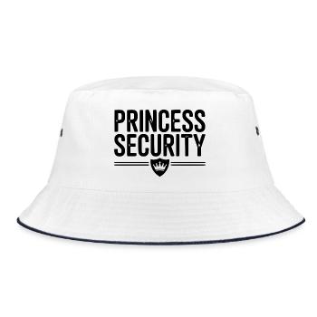 Princess Security - Bucket Hat - white/navy - Front