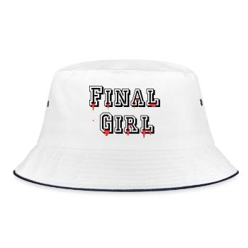 Final Girl - Bucket Hat - white/navy - Front