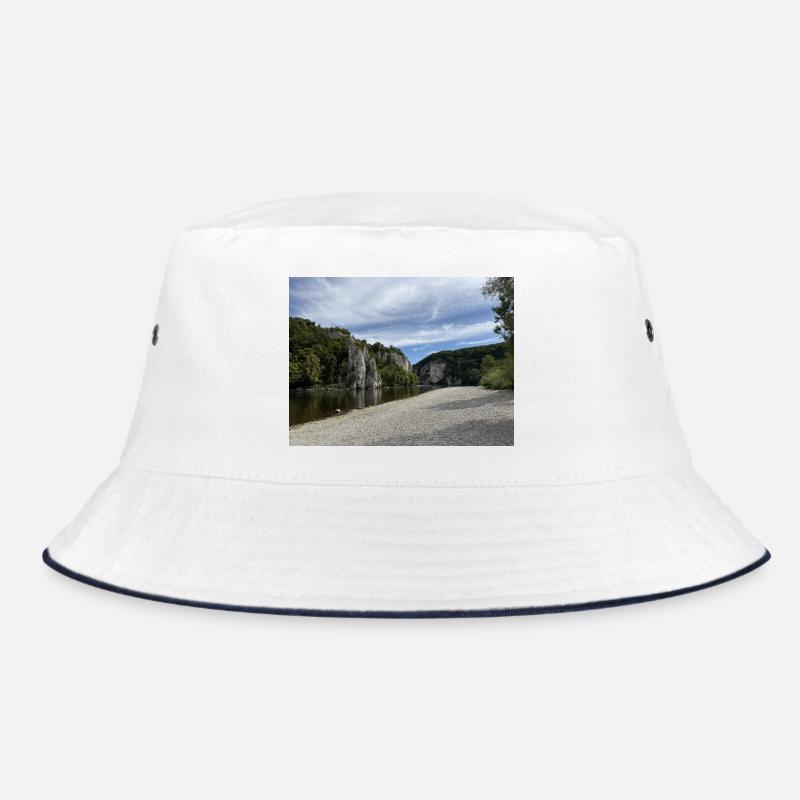 Kelheim River Cliffs Landscape Danube Gorge Bucket Hat