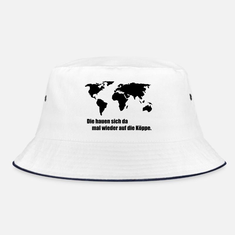 Weltkarte Bucket Hat