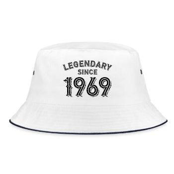 Legendary Since 1969 - Bucket Hat - white/navy - Front