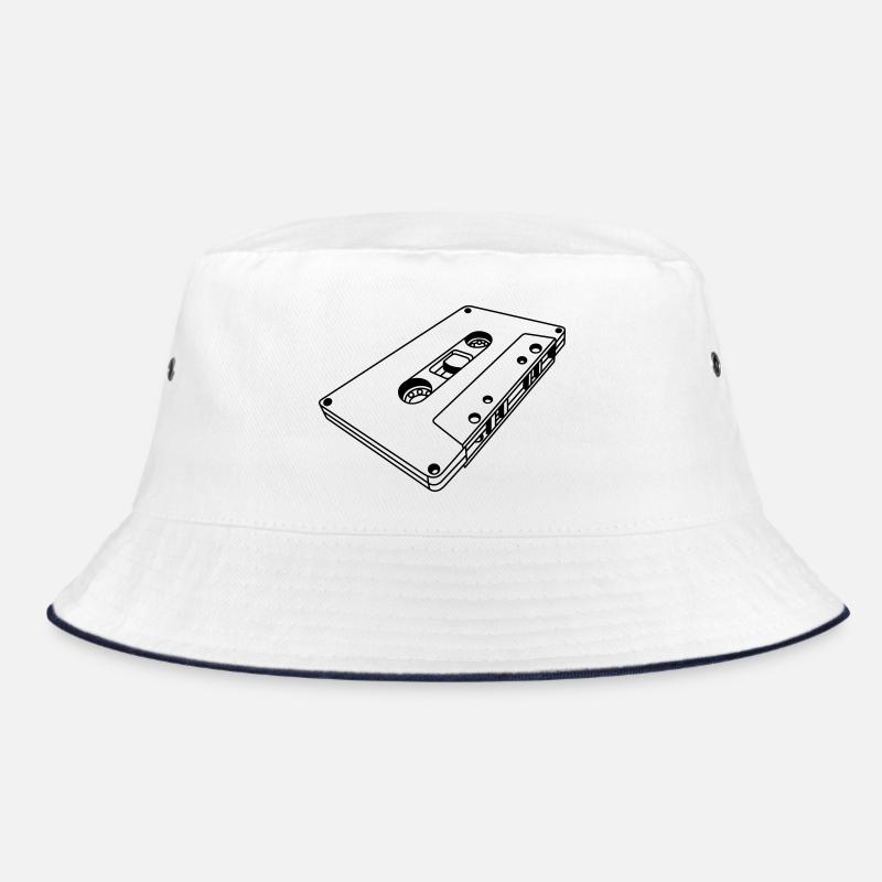 Cassette Oblique Retro – Music Mixtape Design Bucket Hat
