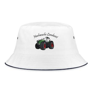 Jeune agriculteur tracteur ventilateur jantes rouges - Bob - blanc/marine - Devant