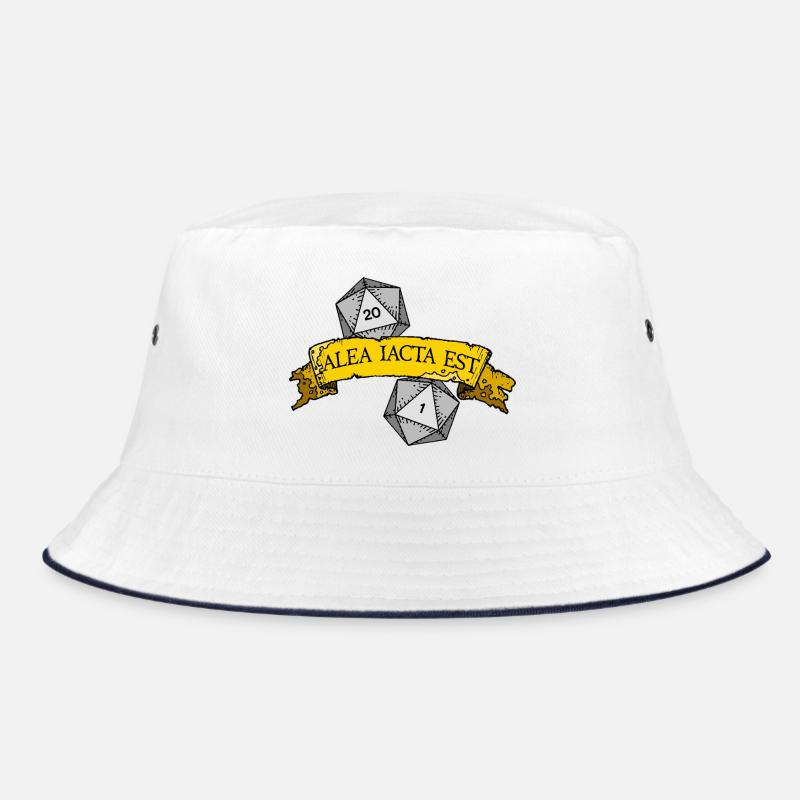 Alea Iacta Est Dice Roll - Bucket Hat - white/navy