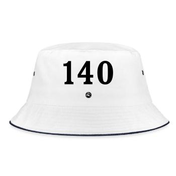 Nr. RG-1402 - Bucket Hat - Weiß/Navy - Vorne