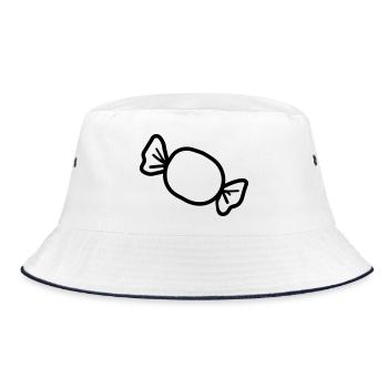candy - Bucket Hat - white/navy - Front